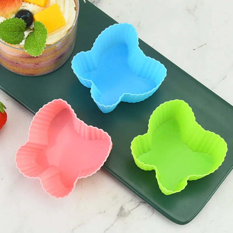 Moldes de silicona reutilizables para magdalenas, moldes antiadherentes de fácil limpieza para magdalenas, 1 piezas