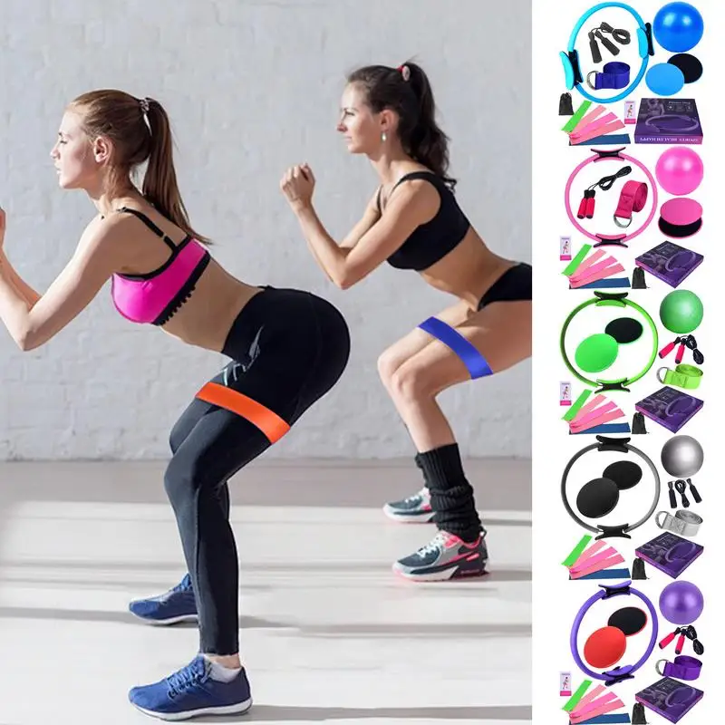 

New Portable Pilates Set Yoga Fitness Accessories Yoga Stretching Equipment Sets for Women for Working Out Indoors and Outdoors