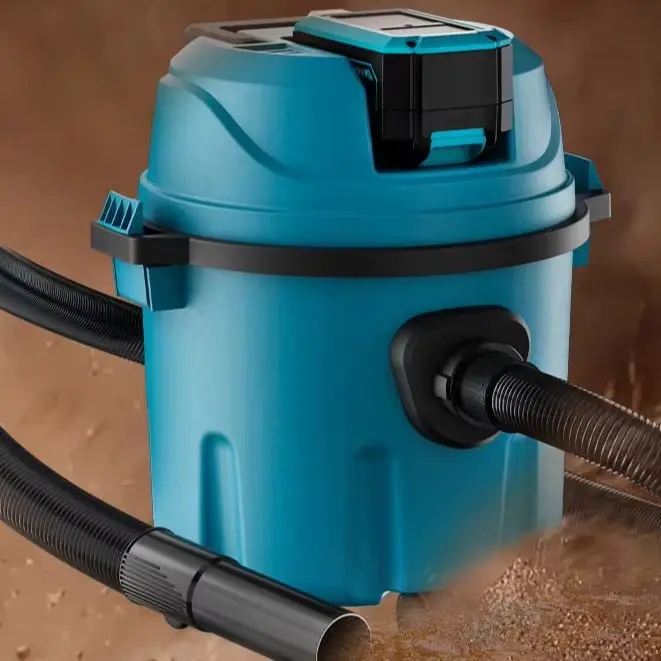 Wireless Industrial Vacuum Cleaner Rechargeable Powerful Industrial Vacuum 21V 13000Pa 10L Wet/Dry Vacuum Cleaner