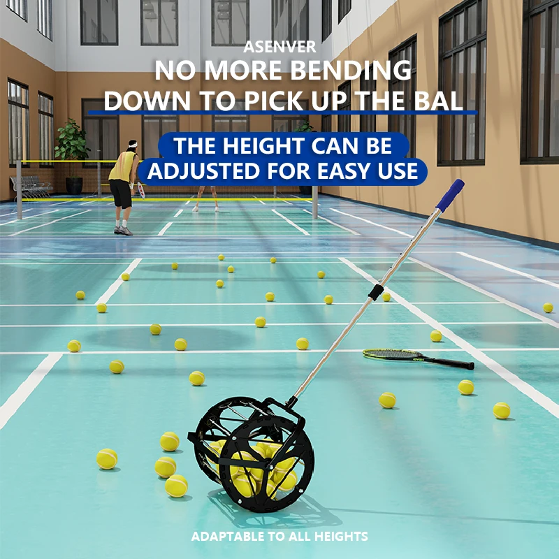 كرة التنس التقاط كرة التنس المنتقى جامع معدات التدريب للبيع بالجملة #5