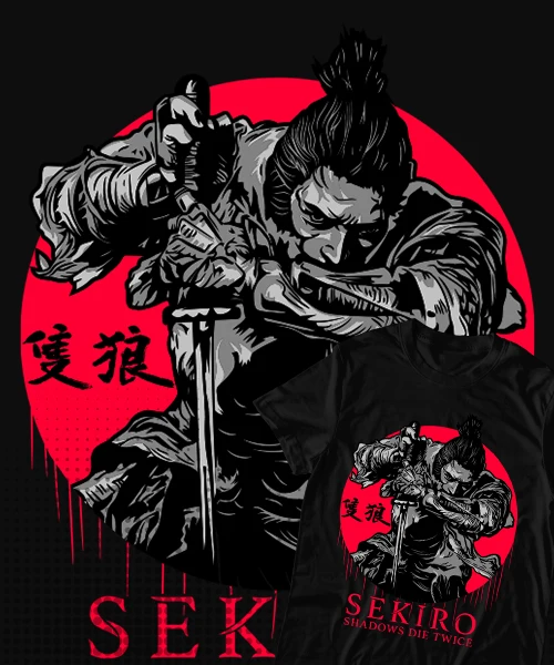 Anime T Shirt Japanese unisex Sekiro Shadows Die Twice