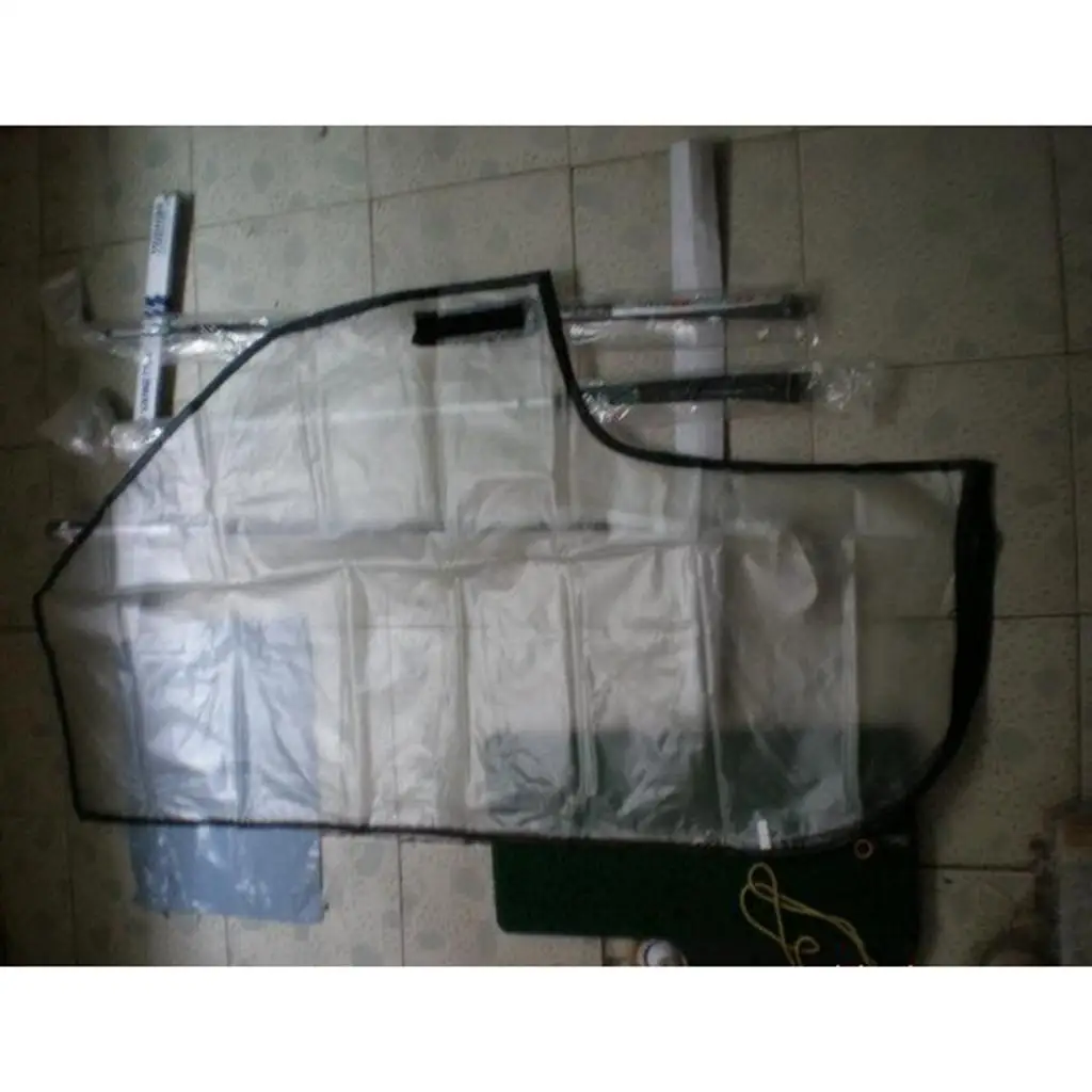 

Waterproof Golf Bag Cover PVC Rain Hood Clear Folding Dustproof Golf Pouch for Golf Club Cart Accessory