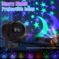 Star Projector Lamp Moon Galaxy Children Bedroom LED Night Light Baby Lamp Decor Rotating Starry Projector Table Lamp Gift