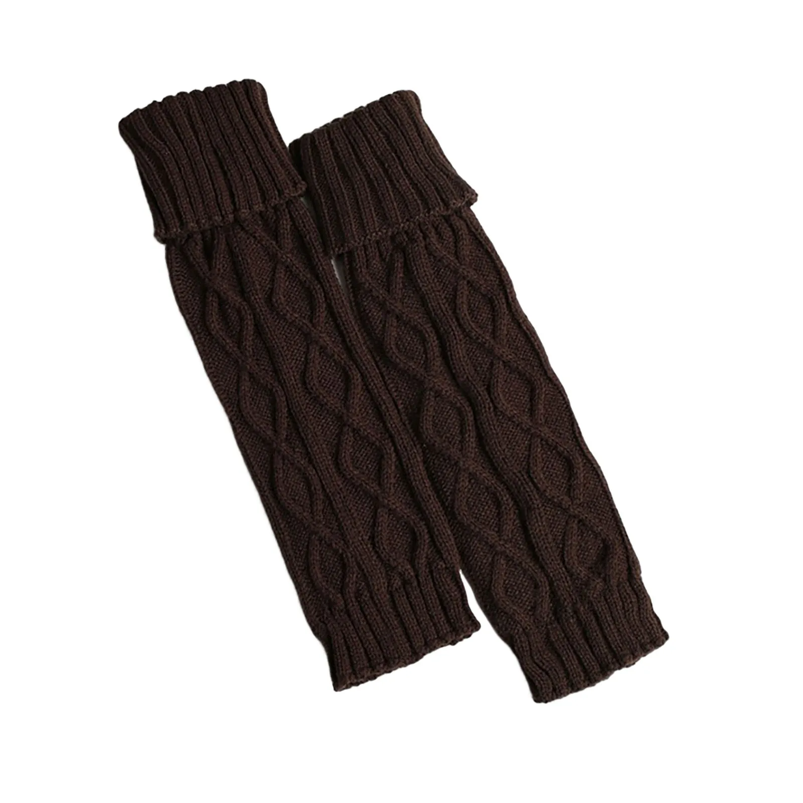 Cable Knit Leg Warmers Fine Workmanship Soft Leg Warmers Suitable for Thanksgiving Anniversaries