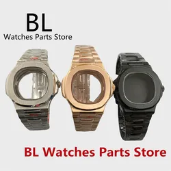 BL 40mm Square Watch Case Sapphire Glass Black Silver Rose Gold Fit NH35 NH36 MIYOTA ETA 2824 DG PT5000 9015 Automatic Movement