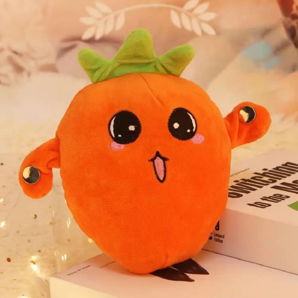 Creative Fruit Induction Metronome 15 Music Modes Soft Fruit Plush Toy Stuffed Doll Sound Squeaky Educational Toy