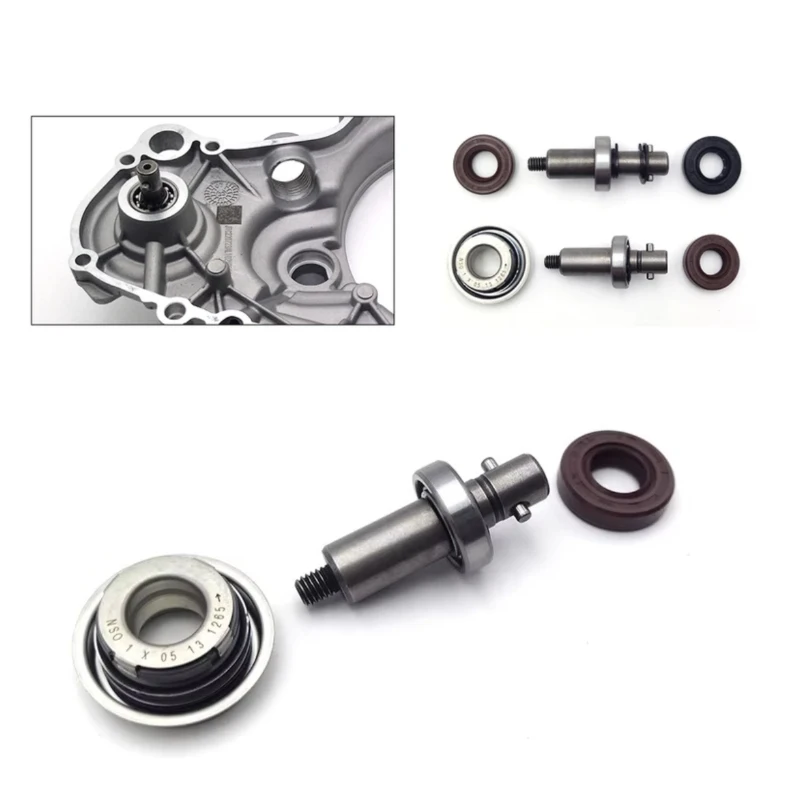 Motorcycle Water Pump Shaft Seal Mechanical Ring Bearing Assembly For ZONGSHEN NC250 NC450 AVANTIS ENDURO MOTOLAND GR BRA KAYO