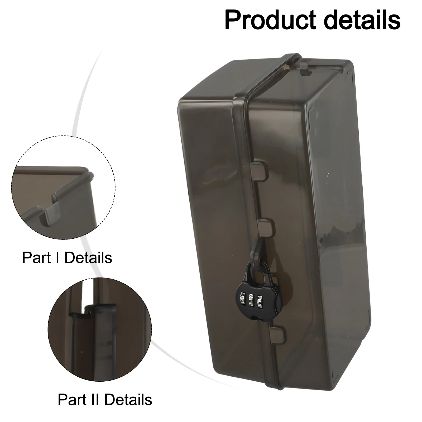 Outdoor Extension Cord Box with Waterproof Construction Lockable Cover and Four Output Holes for Electrical Safety