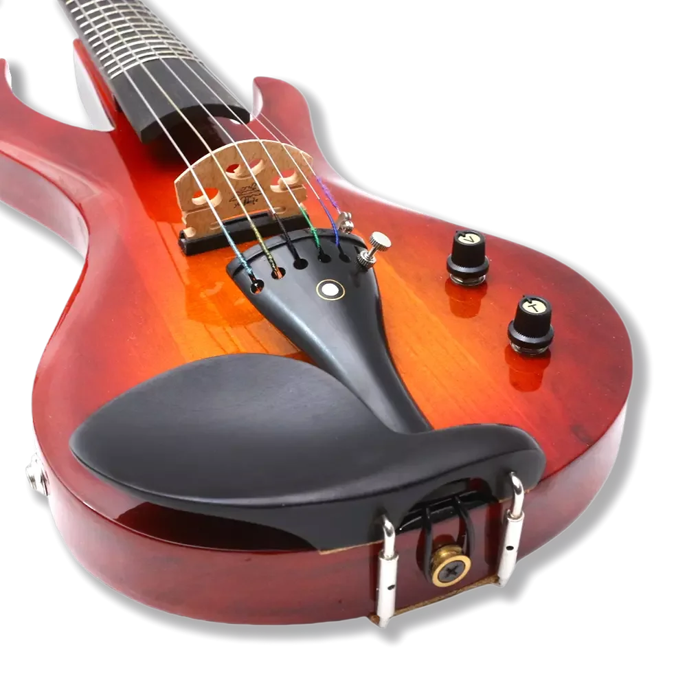 6 string  electronic violin  red color Advance 6 String Electric Violin for Student Beginner Full Size 4/4 Case,Bow