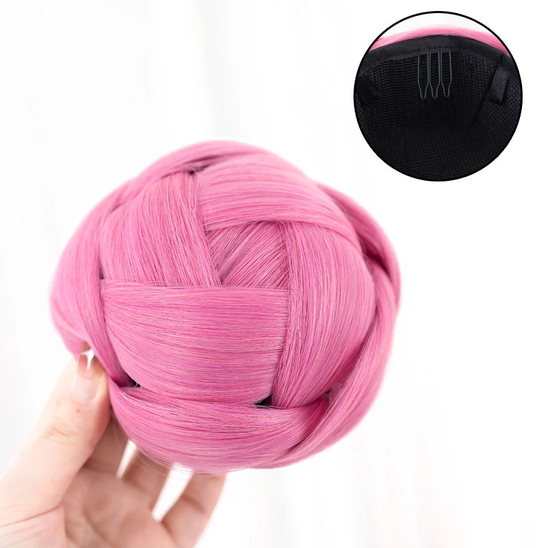 ROLECOS-Peruca de Cosplay Feminina da Deusa da Vitória Doroon, cabelo sintético resistente ao calor, perucas rosa para caça, 100cm