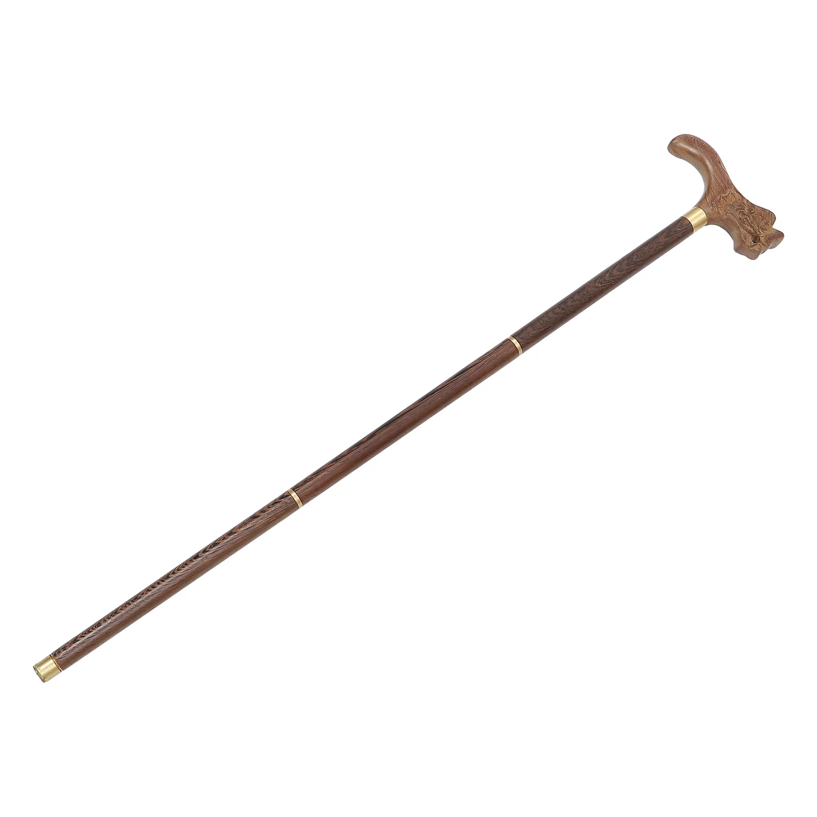 

Crutch Portable Walking Stick Old Man Fine Workmanship Pole Three-section