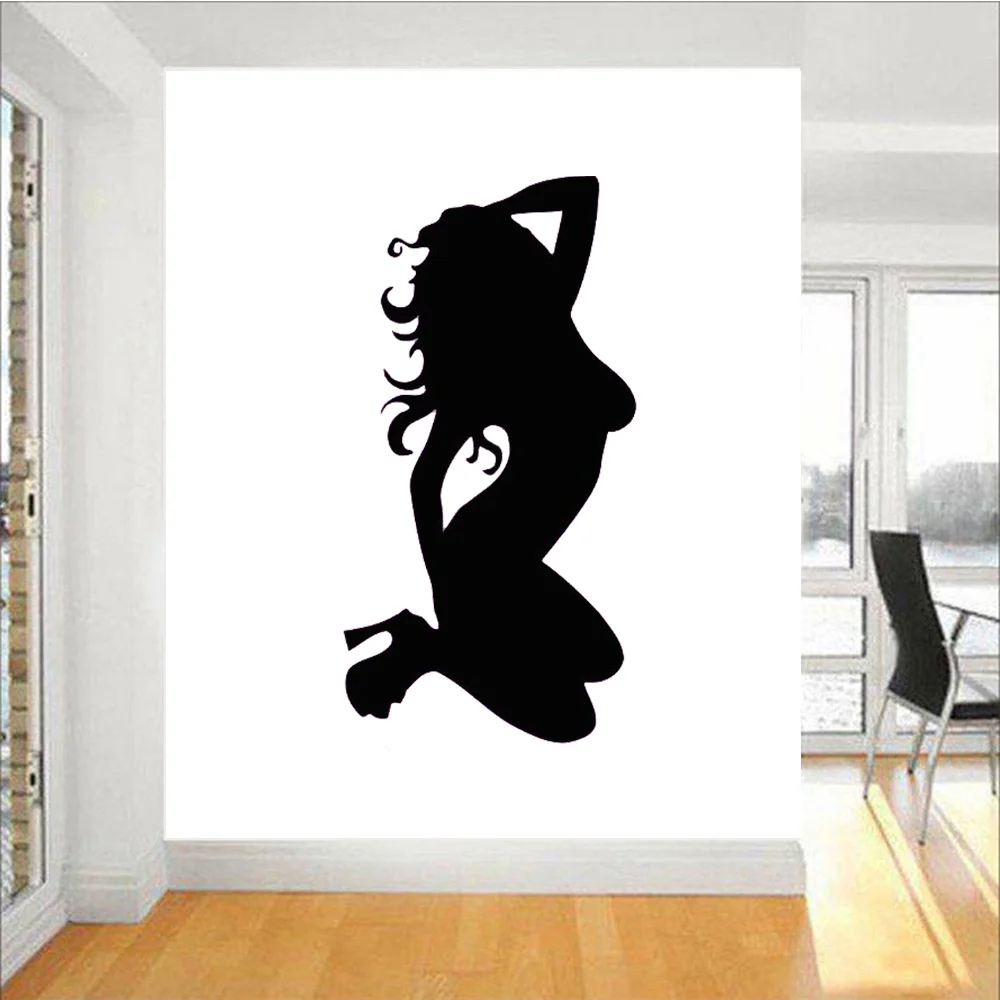 Sexy Girl Club Sticker naked Decal Muurstickers Posters Vinyl Wall Decals Pegatina Quadro Parede Decor Mural Sexy Girl Sticker