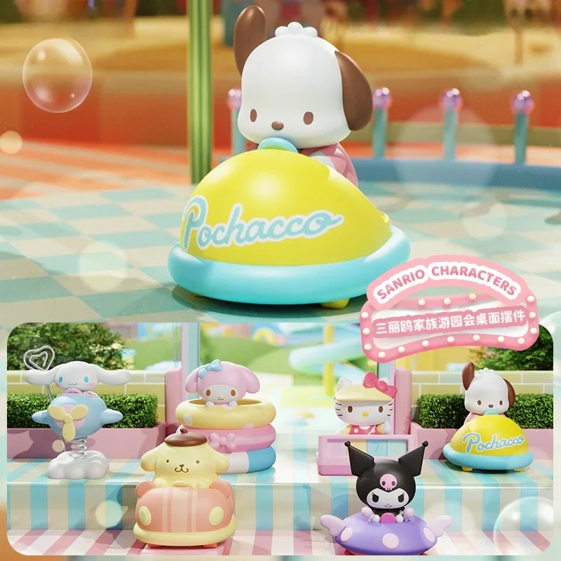 

Sanrio Anime Figure Doll Kawaii Kuromi My Melody Hello Kitty Cinnamoroll Pochacco Pompompurin Model Car Ornaments Toy Gift