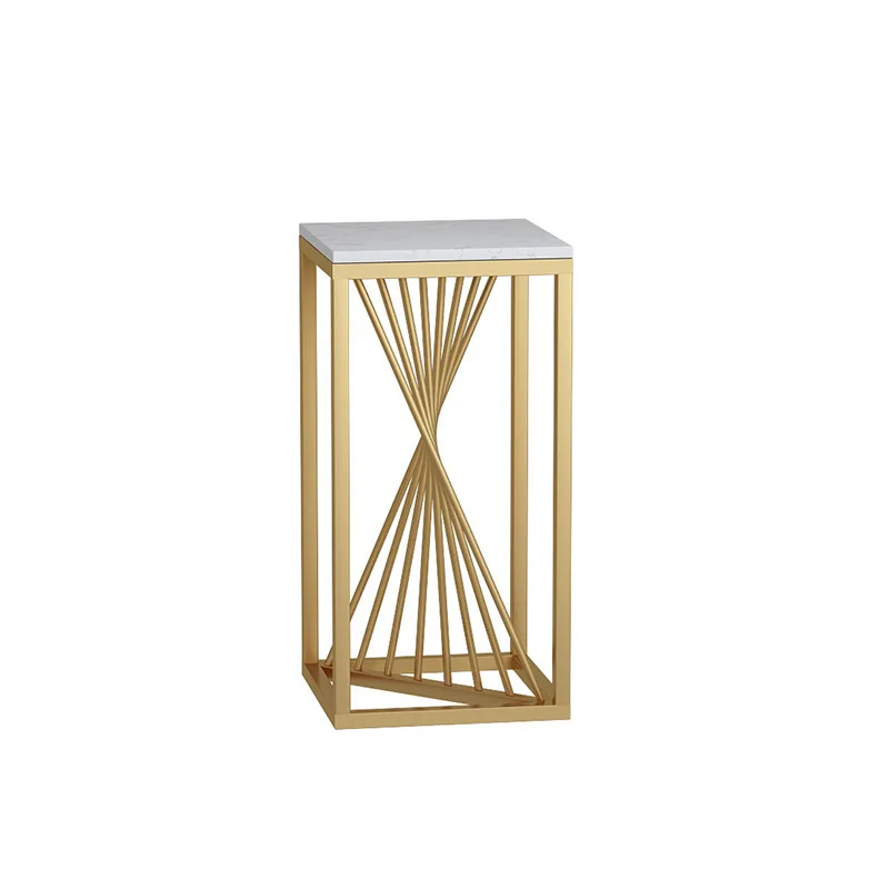 Modern simple luxury metal flower stand interior living room TV cabinet floor decoration general home furniture