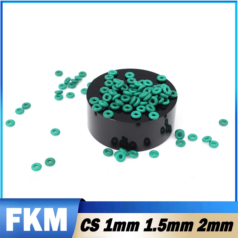 5~30Pcs Thicknes CS 1/1.5/2mm FKM Green Fluorine Rubber O-Ring OD 4~70mm O-Rings Sealing Gasket Oil Acid&Alkali Resistant Washer