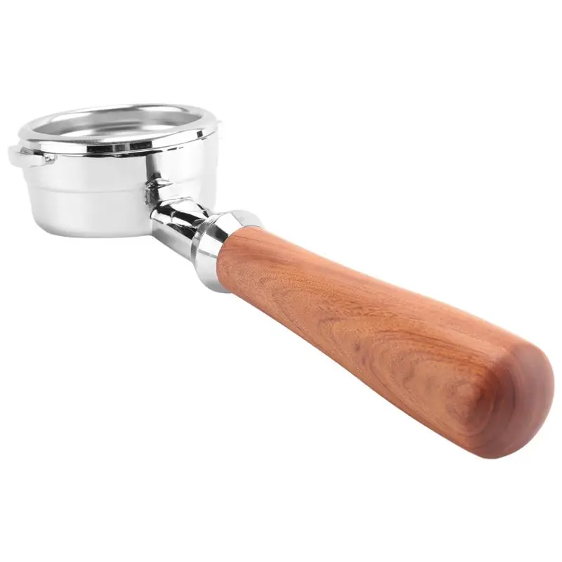 PZHI-2X Coffee Bottomless Portafilter Coffee Machine Wood Handle Filter Coffee Accessories For Welhome KD-310/KD-510 K888