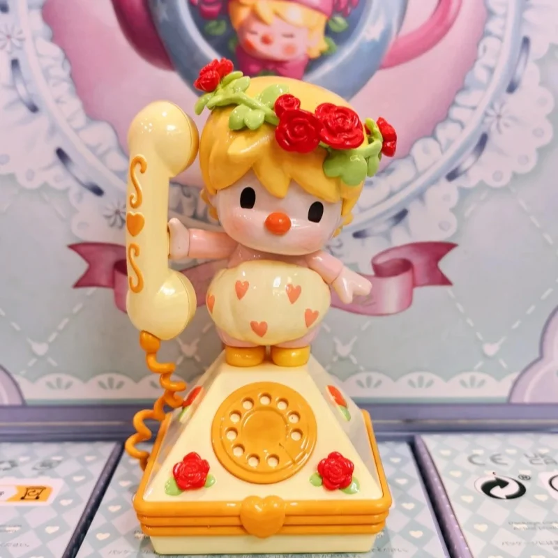 원래 달콤한 콩 오후 차 시리즈 블라인드 박스 귀여운 액션 피겨 모델 인형 미스터리 박스 데스크탑 장식품 깜짝 장난감 선물