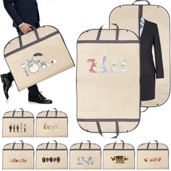 Clothing Organizers Wedding Wardrobe needments: Cartoon Print Series Garment Bags for Jacket Coat Plastic Tote Cover