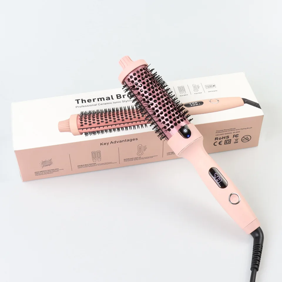 Hair Dryer Brush Hot Comb Big Roll Spiral Wave Curling Hair Roller Fluffy High-ceiling Straight Curling Curling Iron Anti-scald view 6