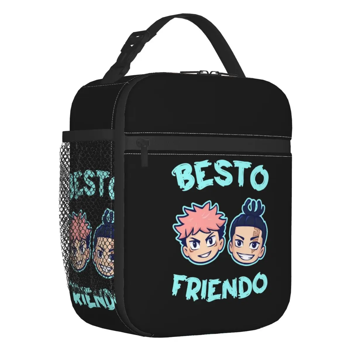 

Custom Jujutsu Kaisen My Besto Friendo Todo Aoi Lunch Bag Men Women Cooler Thermal Insulated Lunch Box for Student School