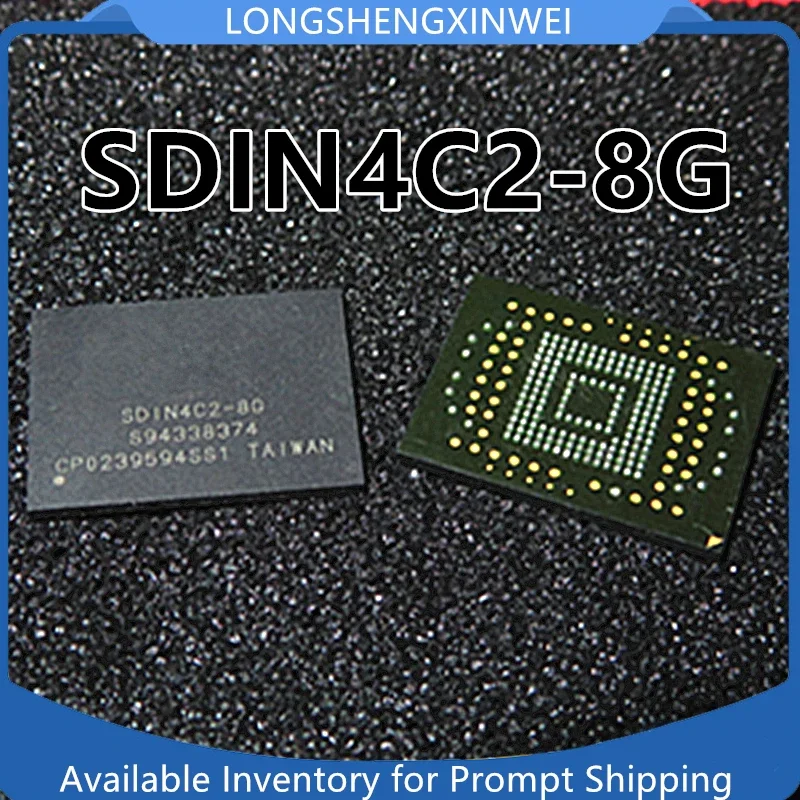 1PCS  SDIN4C2-8G SDIN4C2 New Automotive Navigation Map Chip BGA Memory Chip New Blank No Data