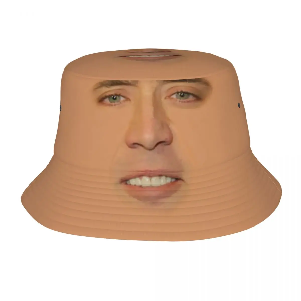 

Trendy Nicolas Cage Full Face Bob Hat Unisex Packable Outdoor Sports Fisherman Caps Hot Summer Beach Vacation Getaway Headwear