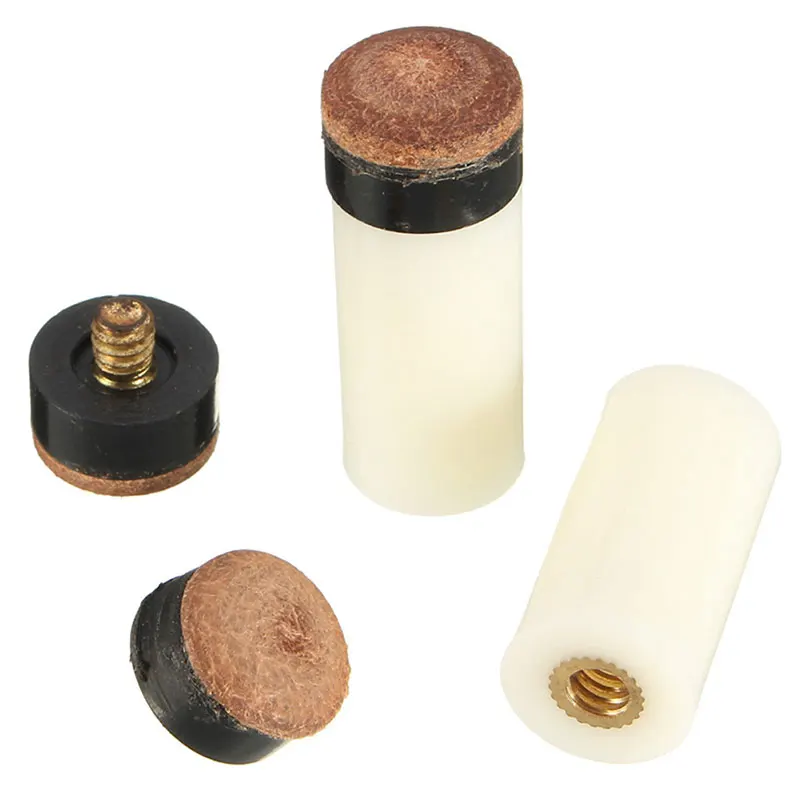 10Pcs Screw On Cue Tips For Billiard Pool Cue Stick and Snooker Cue Parts