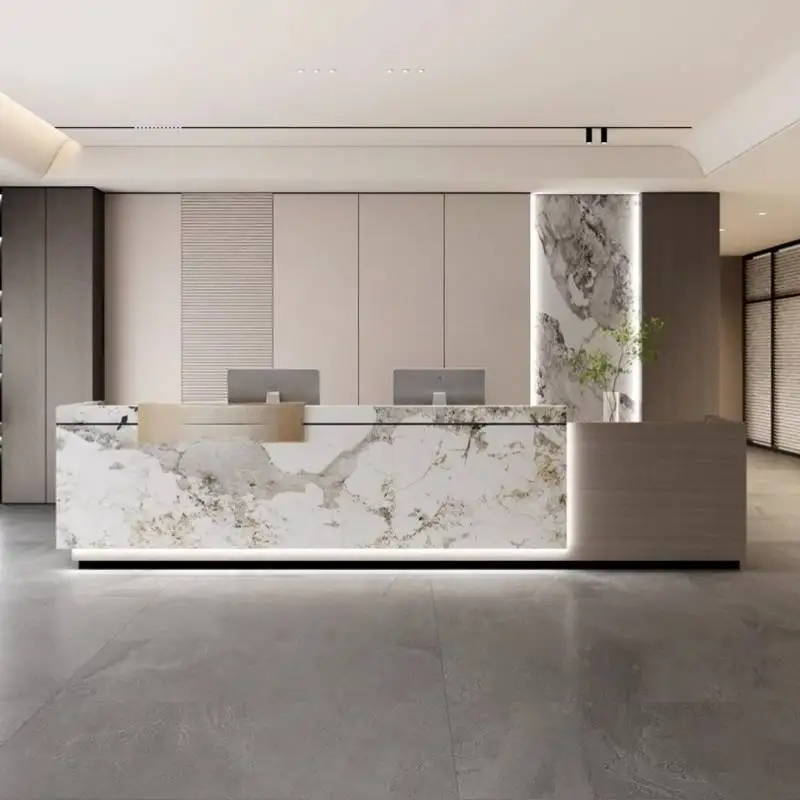 

Boutique Hotels Reception Desks Modern Cofeeshop Lectern Church Reception Desks Podium Business Mostrador Recepcion Furniture