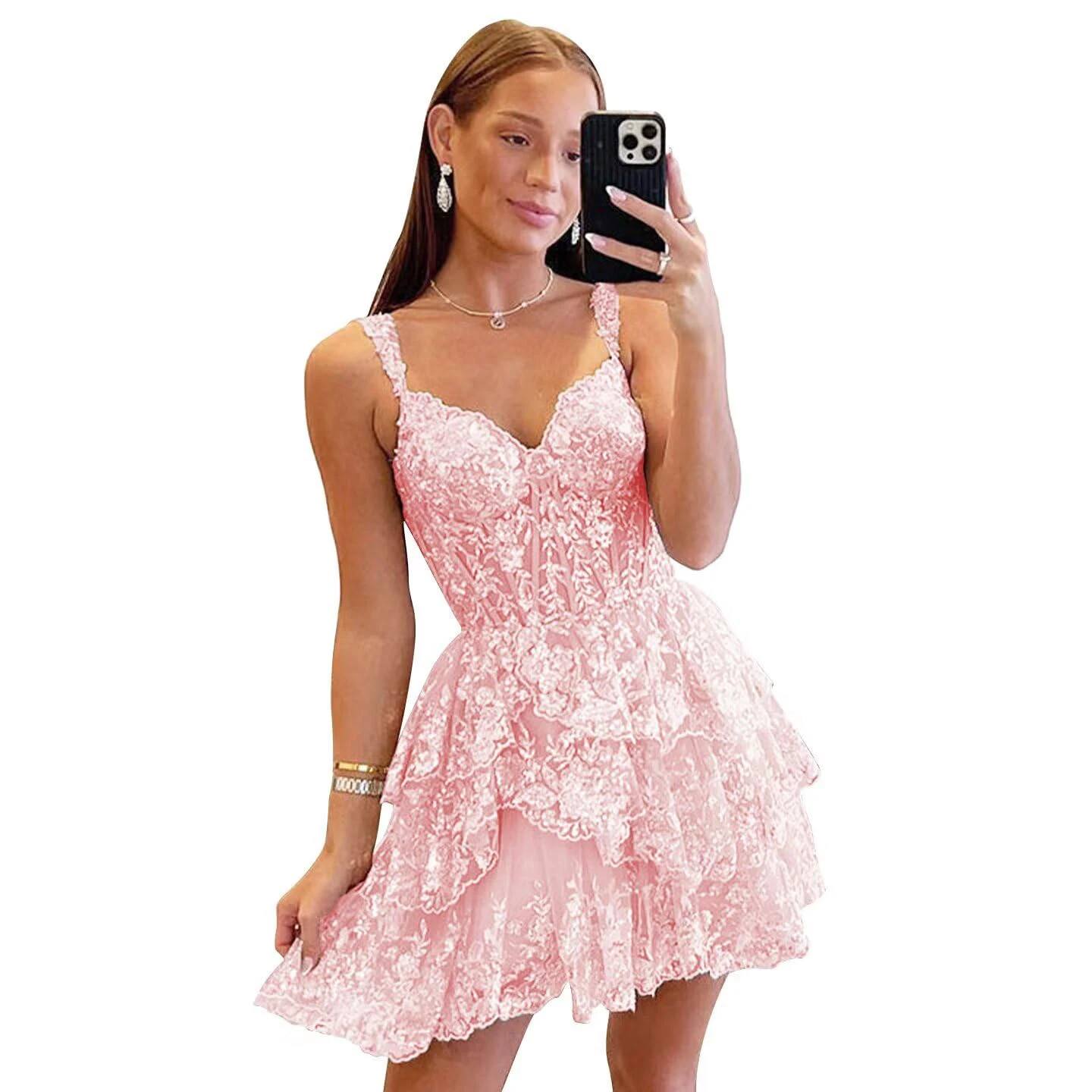 

Sparkly Sequin Homecoming Dresses for Teens Off Shoulder Short Prom Dress 2025 Tiered Lace Cocktail Party Gown Mini Prom Dresses