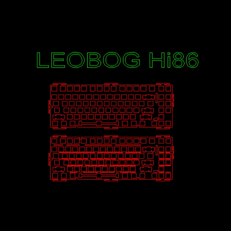 

LEOBOG Hi86 Positioning Plate for Mechanical Keyboard PP PC POM FR4 Carbon Alu Brass Plate Custom Keyboard Accessories Gift