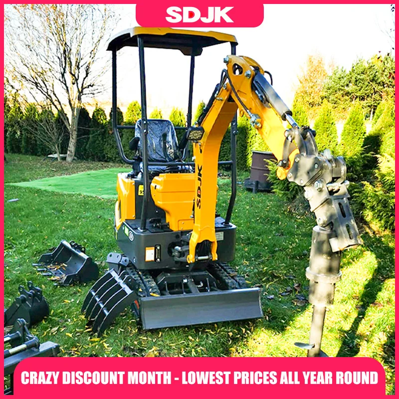 

Multi functional mini excavator 1 ton 2 tons household garden multi-purpose hydraulic excavator customized closed delivery fast