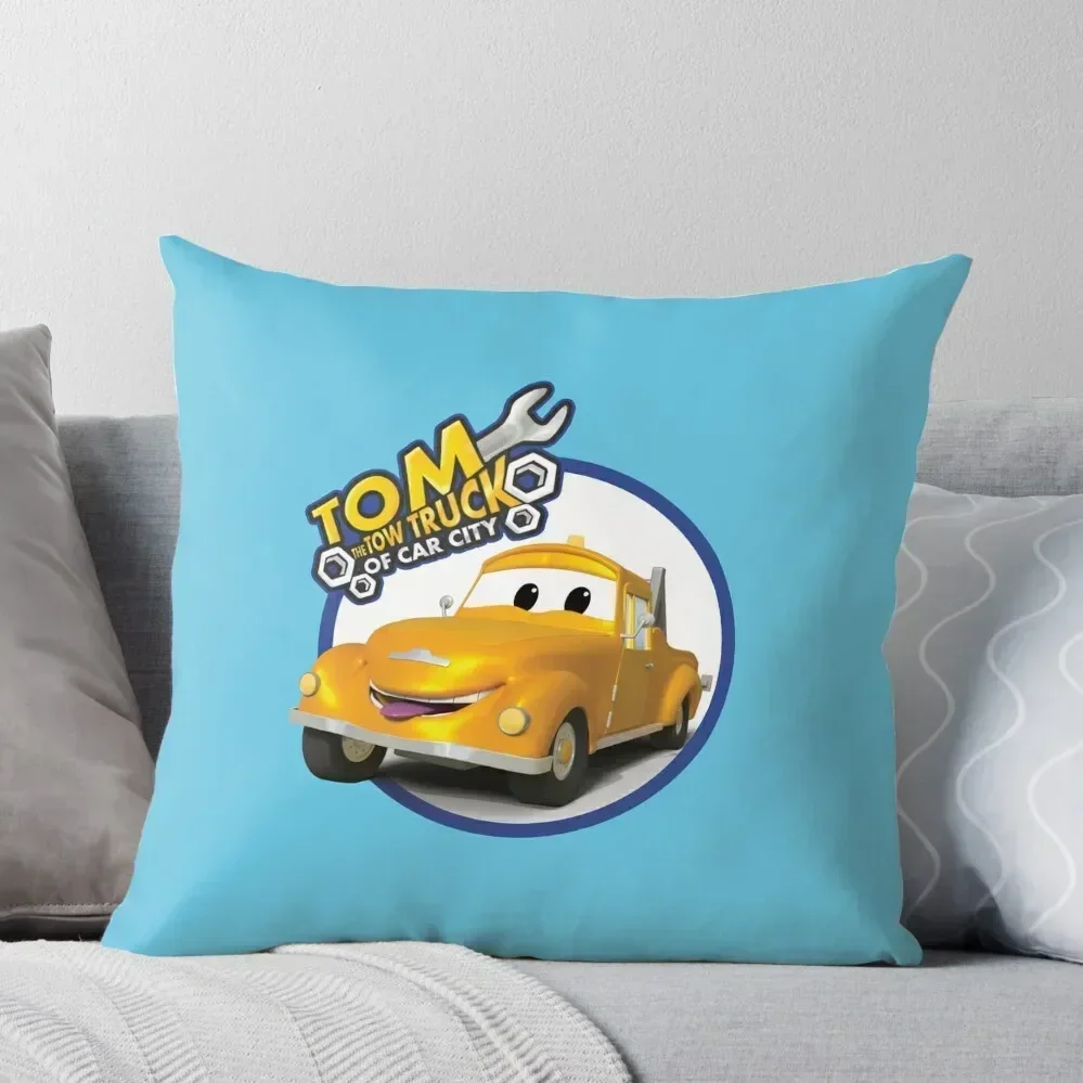 Tom the Tow Truck of Car City Throw Pillow Christmas Pillow Cases Christmas Pillow Covers