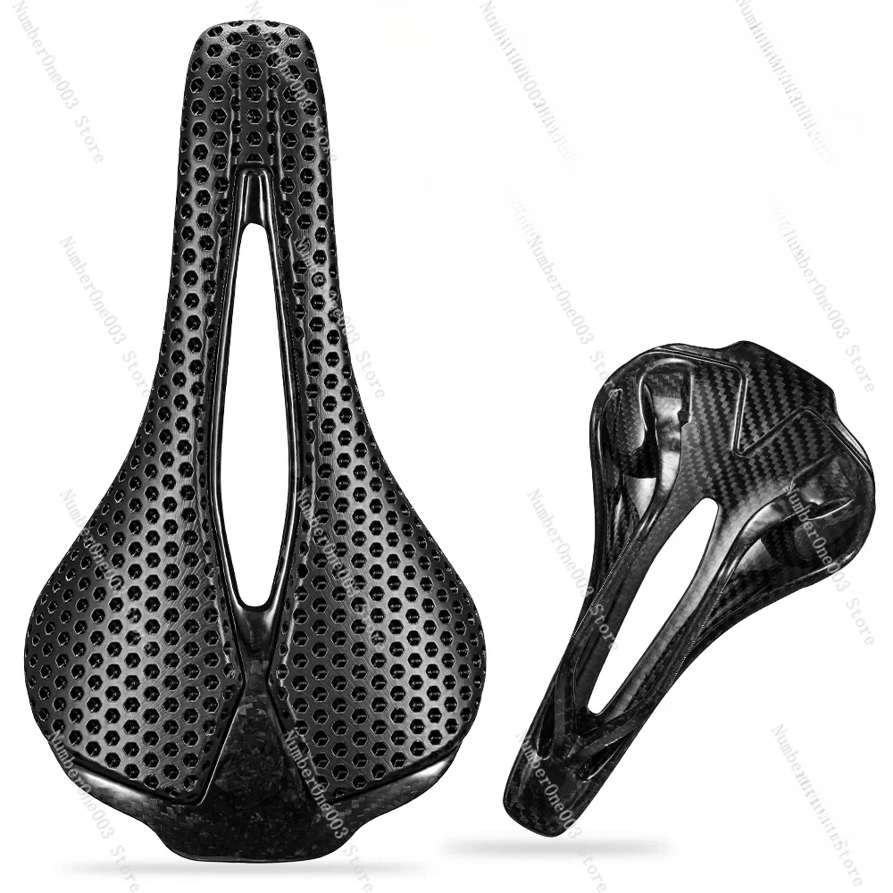 

RYET 3D Printed Bicycle Saddle Ultralight 120g Carbon Saddle 250x140mm Bike Seating for MTB Gravel Road Bike Seat Cycling parts