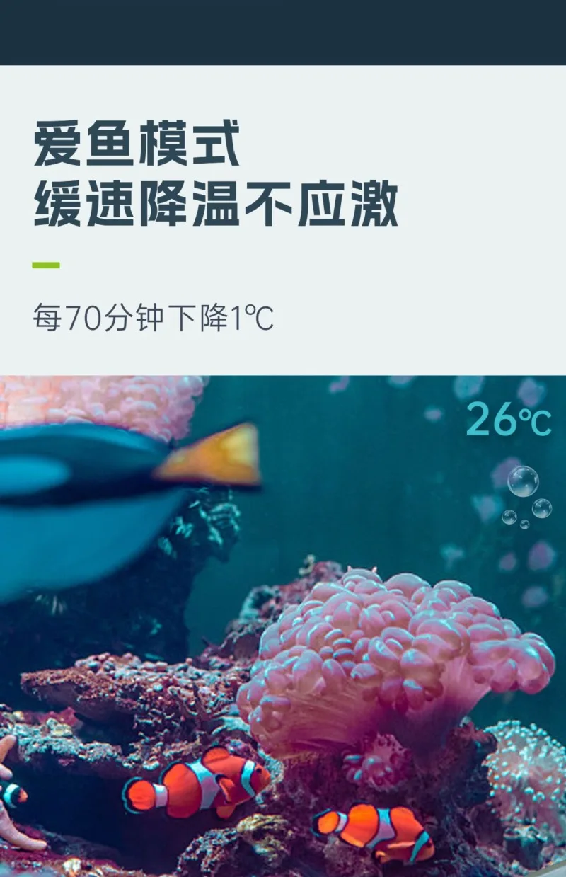 Enfriador de pecera, pequeña máquina de enfriamiento en frío para el hogar, temperatura constante rápida, agua de mar dulce, temperatura automática