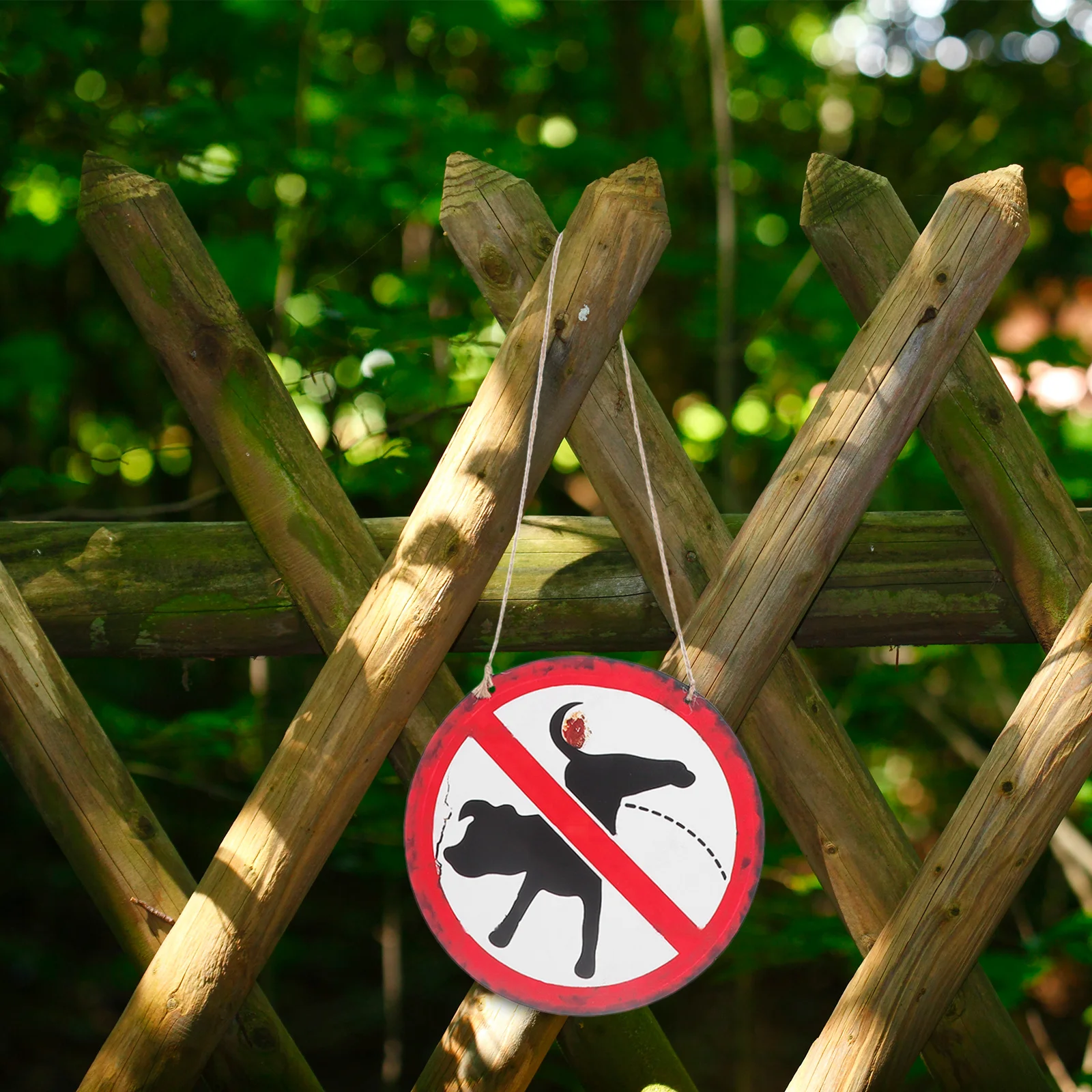 

No Dog Poop Sign Vintage Rustic Weathered Garden Lawn Decorative Dog Waste Pick Up Yard Awareness Sign Pee Signs