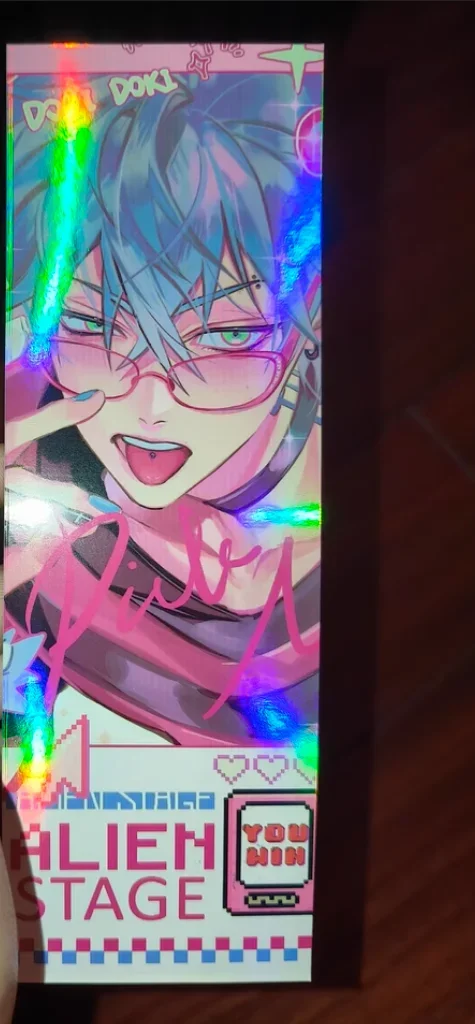 Anime Alien Stage Till Cosplay Cartoon Badge Laser Ticket Keychain Accessory Postcard Ornament Pendant Emblem Mascot Fans Gift