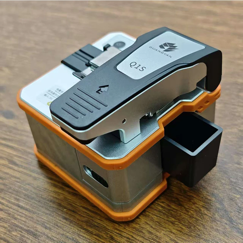 Q1S Fully Automatic Electric Fiber Optic Cleaver Rechargeable Optic Cable Cutter Ftth Optical Fiber Cleaver