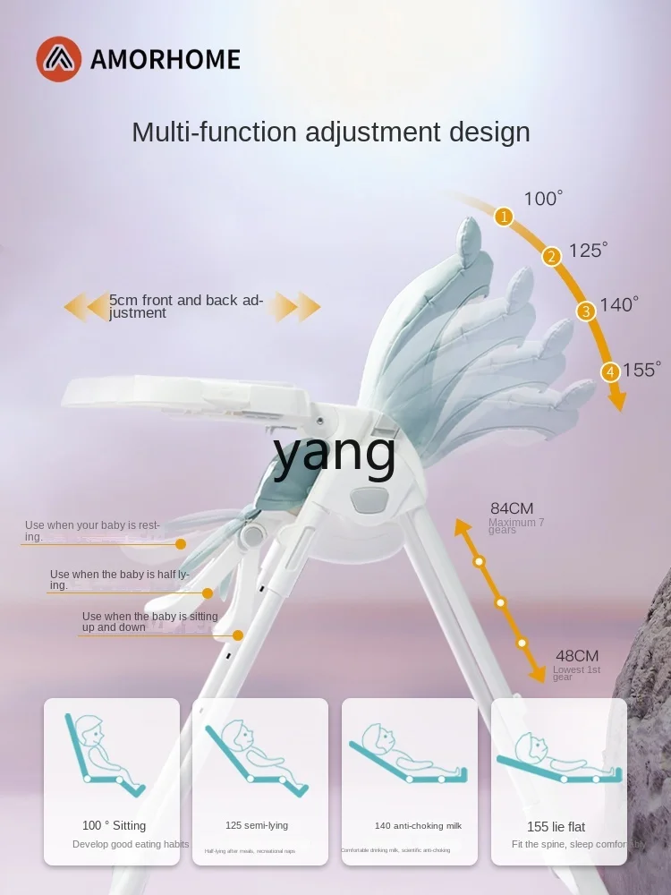CX-Silla de comedor para bebé, asiento multifuncional para comer en el hogar, para niños