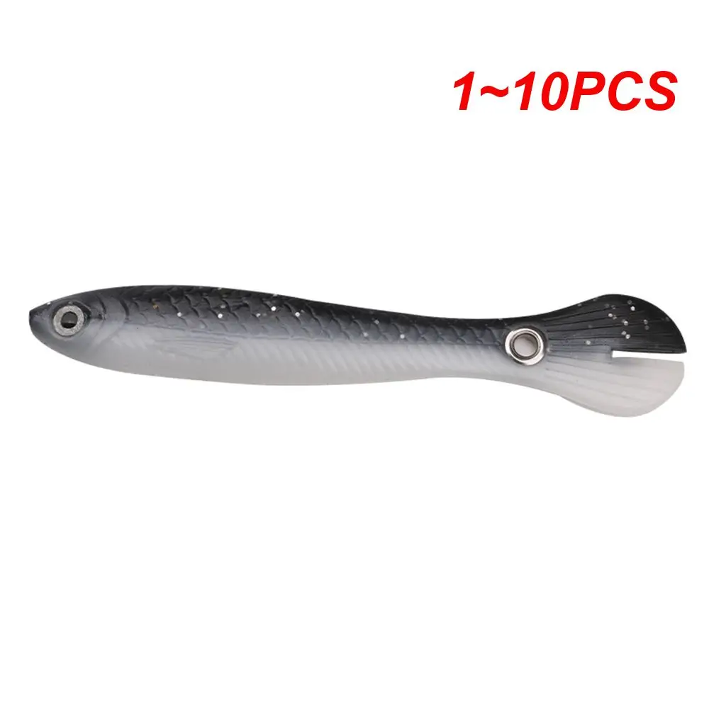 إغراء صيد إلكتروني ناعم ، أشياء واقعية ، إكسسوار سباحة ، طعم باس ، 10 من 1 إلى 10