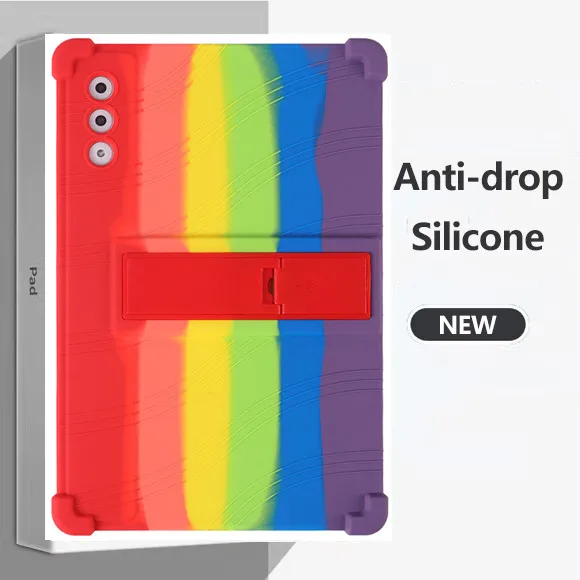 

Drop Resistant Silicone Protective Case For Lenovo YOGA Tab Plus 12.7 Adjustable Stand Children's Tablet Full Protective Cover