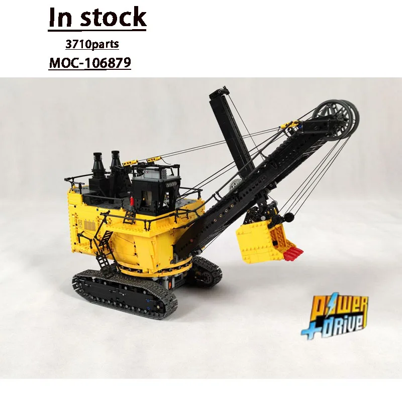 

MOC- 106879 Желтая передняя лопата, веревка, экскаватор, строительный блок, модель 3170, детали для мальчиков и детей, строительный блок на день рождения, игрушка в подарок