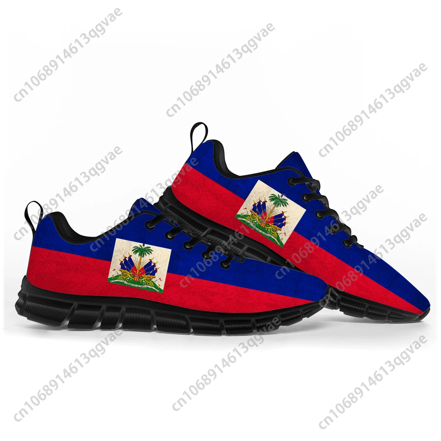 Haitian Flag Sports Shoes Mens Womens Teenager Kids Children Sneakers Haiti Casual Custom High Quality Couple Shoes