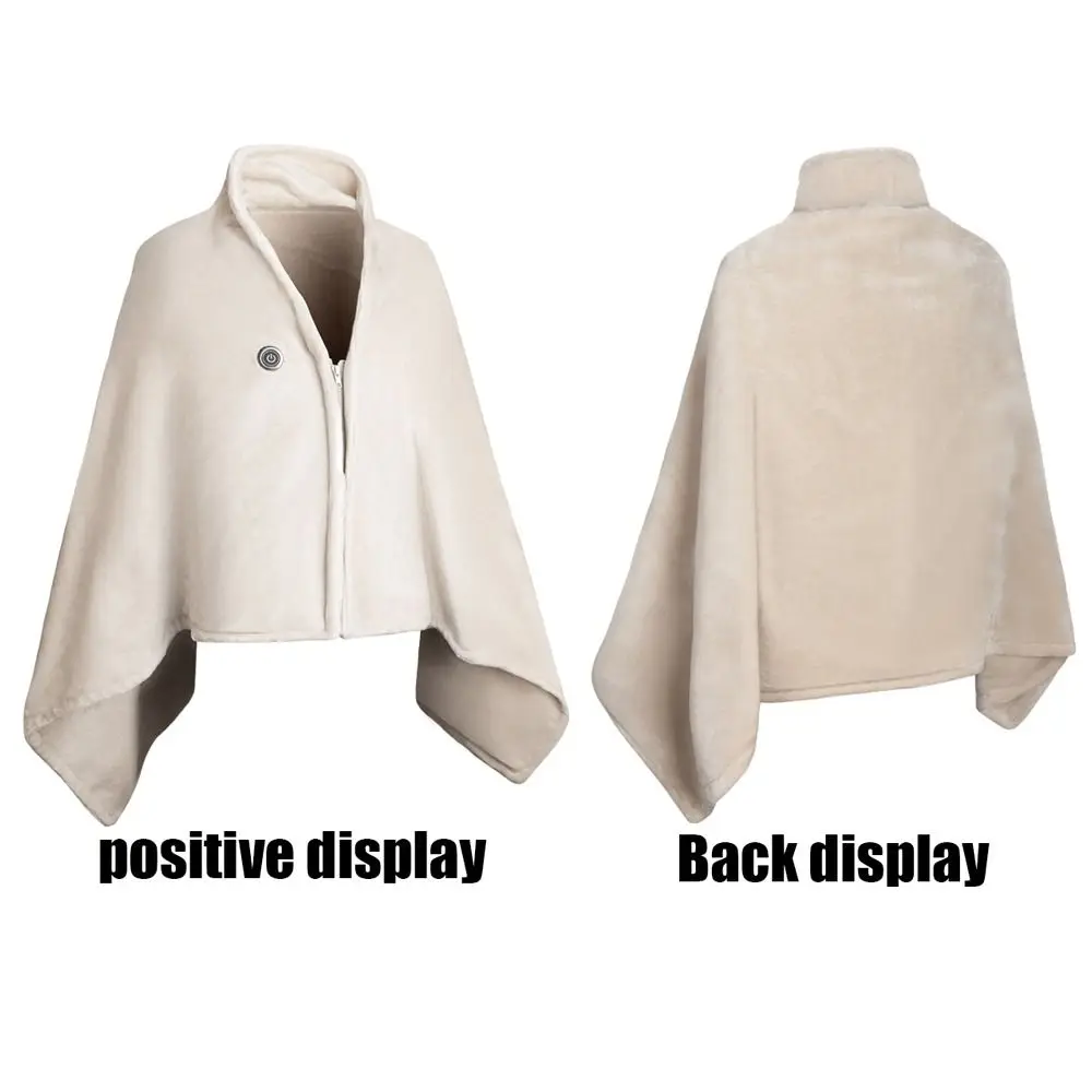 

Носимое одеяло с электрическим подогревом USB, моющееся, 3 уровня нагрева, одеяло с подогревом, портативное одеяло для ног, офис/дома/кемпинг