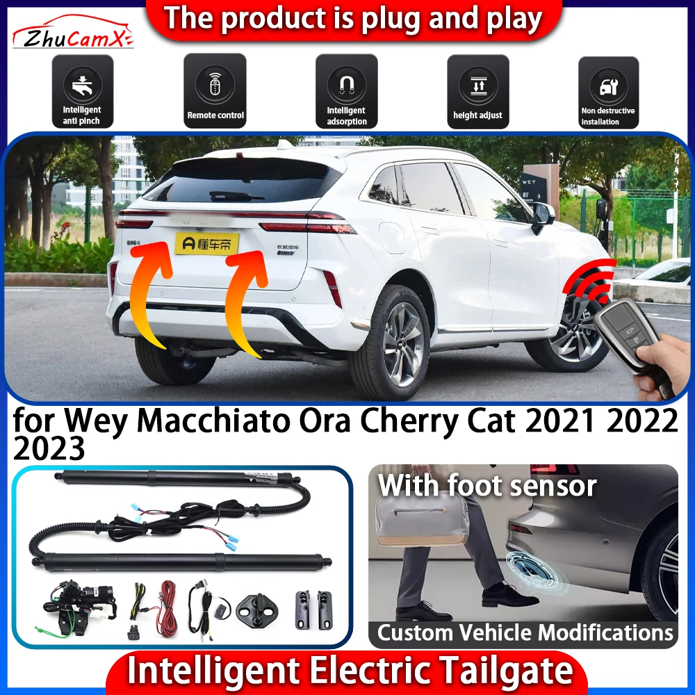 

Smart Powered Tailgate System for Wey Macchiato Ora Cherry Cat 2021 2022 2023 Automatic Intelligent Electric Trunk Lift Control