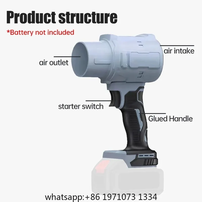Turbo Fan Violent  Thrust Stepless Speed High Power  Leaf Blower Handheld Mini Jet