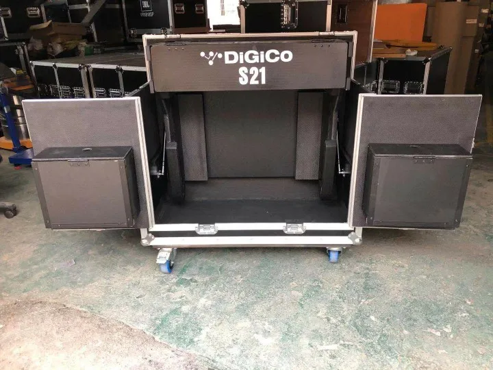 Digico S21 mixing console aviation case hydraulic cabinet all-in-one shockproof and rainproof with desktop case transport case