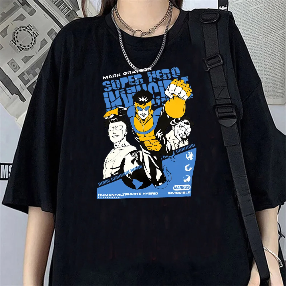 لا يقهر قميص الإناث العصرية الكلاسيكية harajuku مخدر الجرافيك kawaii تي شيرت الهيب هوب الجمالية 2000s خمر المرأة القوطية