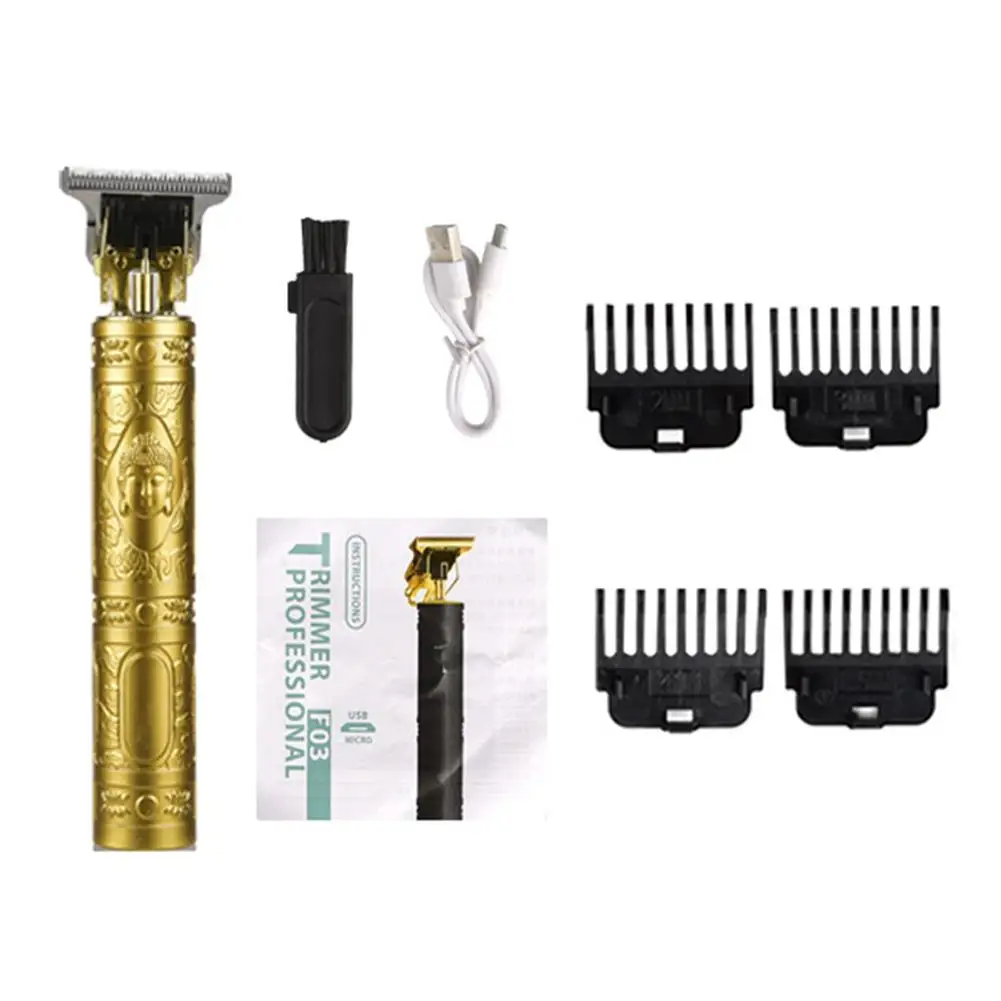 Y4K2 Aparador de pêlos elétrico profissional para homens, cabelo e corpo barbear clippers, corte Shaver, máquina de barbeiro