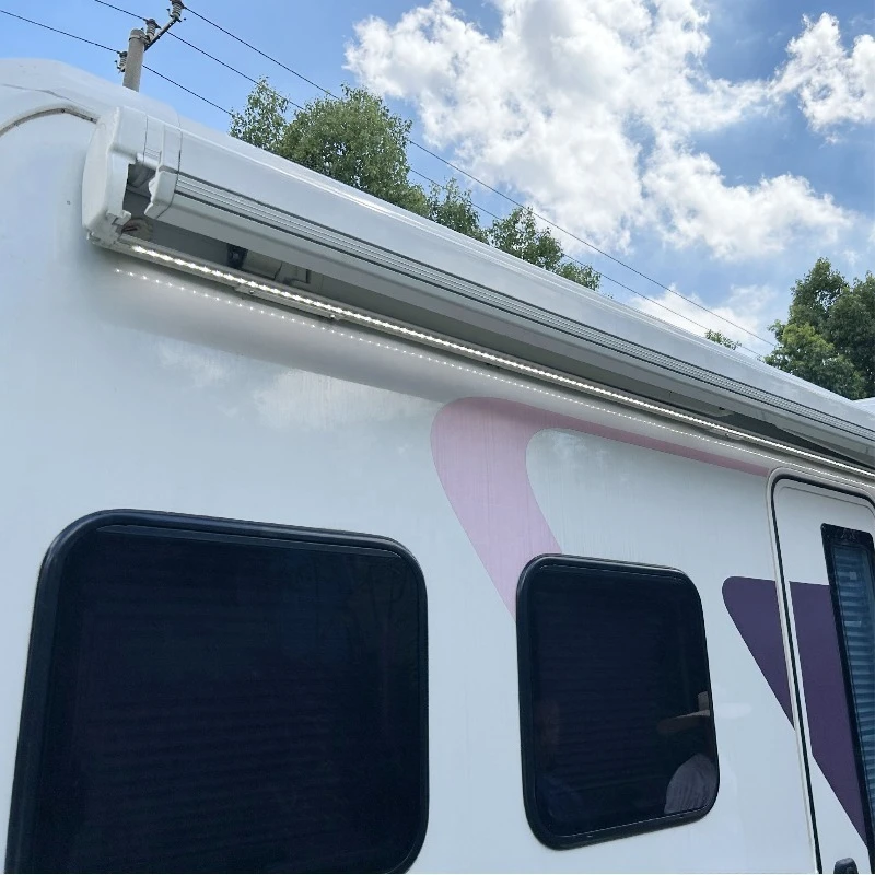 W5500  Easy Install Foldable Canopy Trailer & Motorhome Retractable Windproof RV Caravan Awning