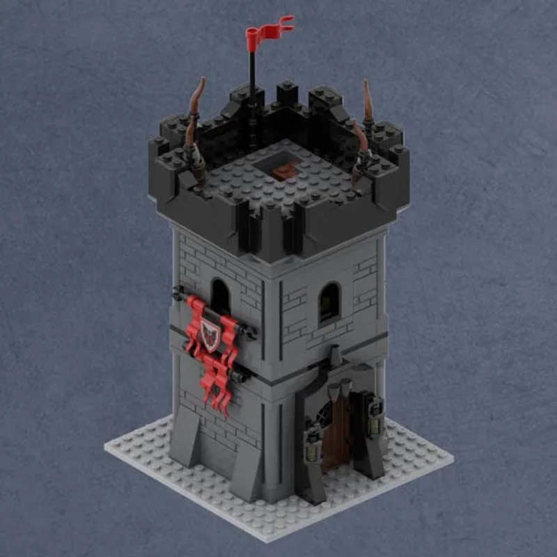 Bloques de Construcción de Castillo Medieval, Modelo de Torre de Vigilancia del Señor, Tecnología Modular, Regalos, Juguetes de Navidad, Sets de Bricolaje, Ensamblaje
